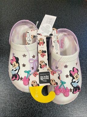 Disney Minnie Mouse Disney little girl Kids Clogs crocs size 1y